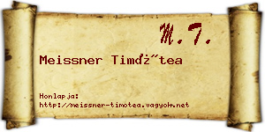 Meissner Timótea névjegykártya
